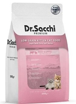 Dr. Sacchi Premium Düşük Tahıllı Yavru Kedi Maması 1 kg - 1