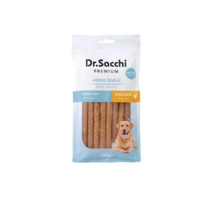 Dr. Sacchi Premium Tavuklu Çubuk Tahılsız Köpek Ödülü 10'lu 110 Gr - Dr. Sacchi