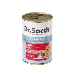 Dr. Sacchi Sığır Etli Köpek Konservesi 400 Gr - Dr. Sacchi