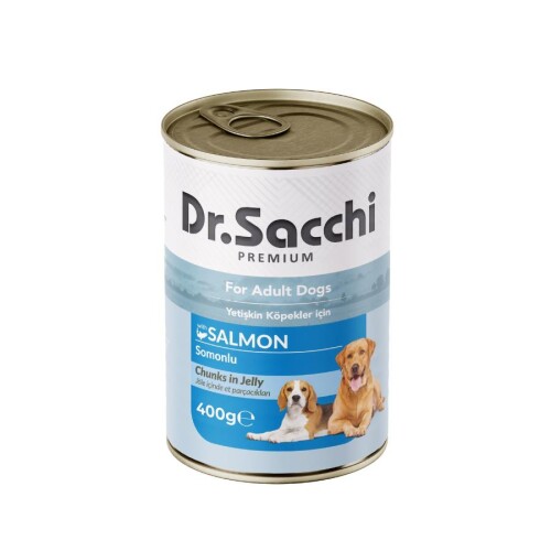 Dr. Sacchi Somonlu Köpek Konservesi 400 Gr - 1