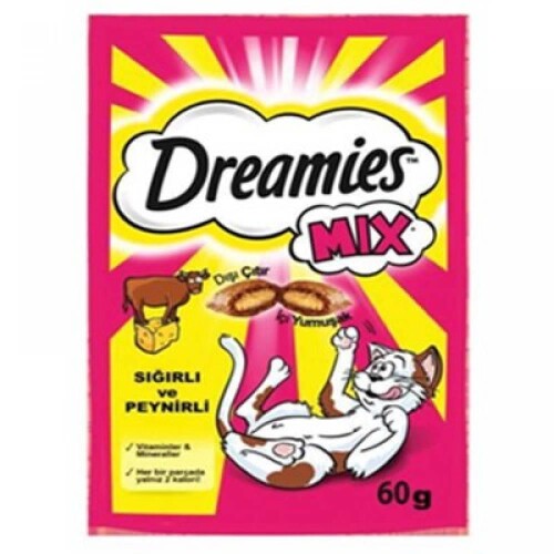 Dreamies Biftek ve Peynirli Mix Kedi Ödülü 60 gr - 1