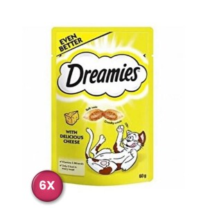 Dreamies İç Dolgulu Peynirli Kedi Ödül Bisküvisi 60gr X 6 Adet - Dreamies