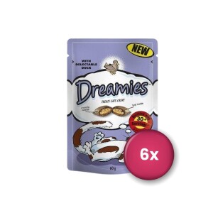 Dreamies İçi Dolgulu Ördekli Kıtır Kedi Ödülü 60 gr X 6 Adet - Dreamies