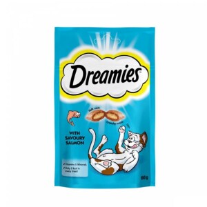 Dreamies İçi Dolgulu Somonlu Kıtır Kedi Ödülü 60 gr - Dreamies