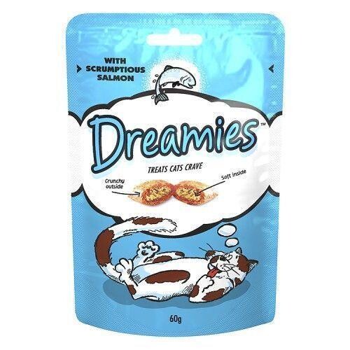 Dreamies İçi Dolgulu Somonlu Kıtır Kedi Ödülü 60 gr - 1
