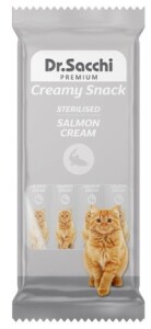 Dr.Sacchi Creamy Sıvı Kısırlaştırılmış Somonlu Kedi Ödülü 4 Lü - Dr. Sacchi