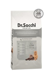 Dr.Sacchi Premium Düşük Tahıllı Kısır Kedi Maması 10 kg - Dr. Sacchi