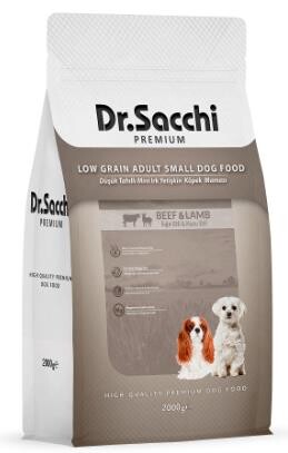 Dr.Sacchi Premium Düşük Tahıllı Mini Irk Yetişkin Köpek Maması 2 kg - 1