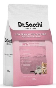 Dr.Sacchi Premium Düşük Tahıllı Yavru Kedi Maması 1,5 kg - Dr. Sacchi