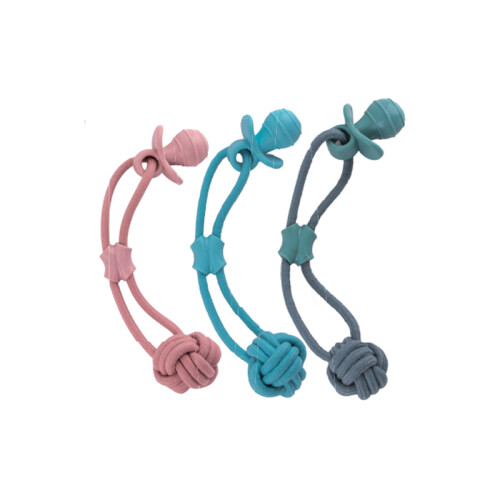 Eastland İpli Tpr Köpek Çiğneme Oyuncağı Emzik 38 cm - 1