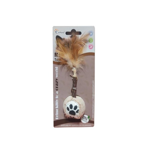 Eastland Matatabi Tüylü Toplu Kedi Oyuncağı 9 cm - 1
