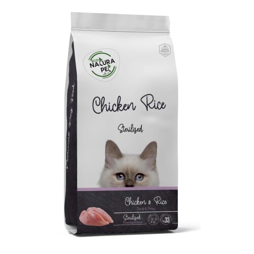 Eco Natura Kısırlaştırılmış Tavuklu Yetişkin Kedi Maması 15 kg - 1