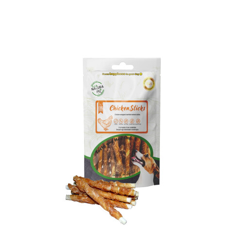 Eco Natura Pet Chicken Sticks Tavuk Sargılı Kemik Köpek Ödülü 90 gr - 1