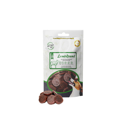 Eco Natura Pet Lamb Round Yumuşak Kuzu Etli Yuvarlak Köpek Ödülü 100 gr - 1