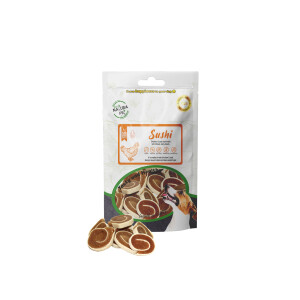 Eco Natura Pet Sushi Yumuşak Tavuk Etli Yuvarlak Köpek Ödülü 100 gr - Eco Natura