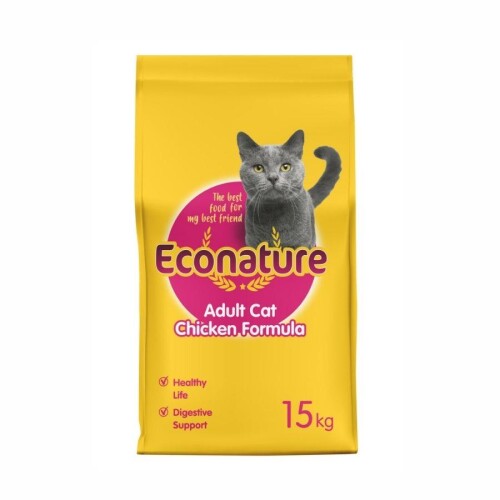 Econature Chicken Formula Tavuklu Yetişkin Kedi Maması 15 kg - 1