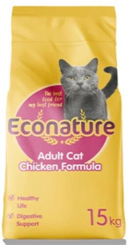 Econature Chicken Formula Tavuklu Yetişkin Kedi Maması 15 kg - 1