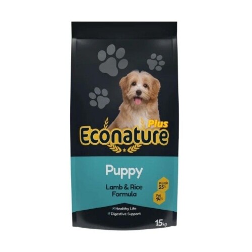 Econature Kuzu Etli Yavru Köpek Maması 13 KG + 2 Kg Bonus Paket - 1