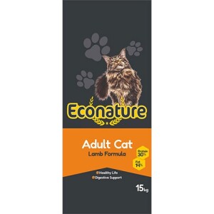 Econature Kuzu Etli Yetişkin Kedi Maması 15 kg - Econature