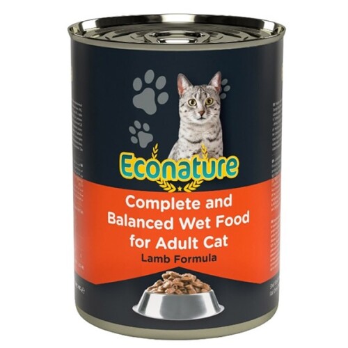 Econature Kuzu Etli Yetişkin Kedi Konservesi 400 gr - 1