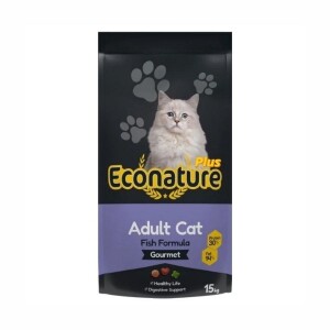 Econature Plus Gurme Balıklı Yetişkin Kedi Maması 13,5 Kg + 1,5 Kg Bonus Paket - Econature