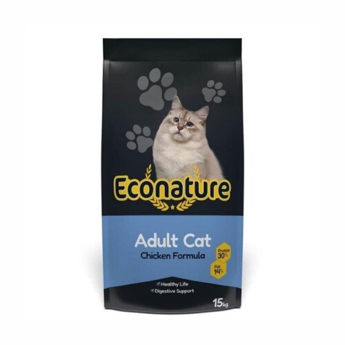 Econature Plus Tavuklu Yetişkin Kedi Maması 13,5 Kg + 1,5 Kg Bonus Paket - 1