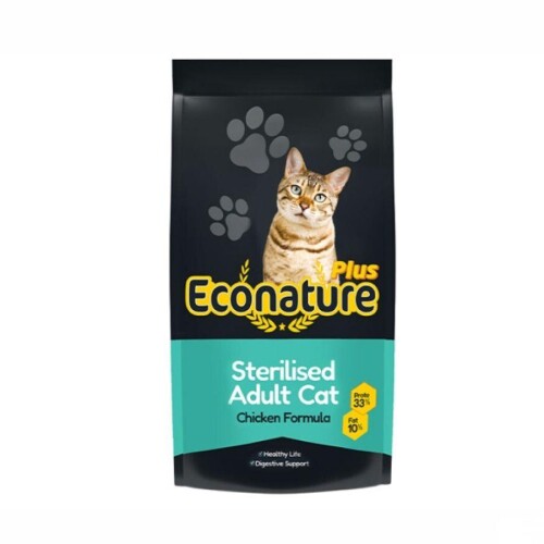 Econature Plus Tavuklu Kısırlaştırılmış Yetişkin Kedi Maması 13,5 Kg + 1,5 Kg Bonus Paket - 1
