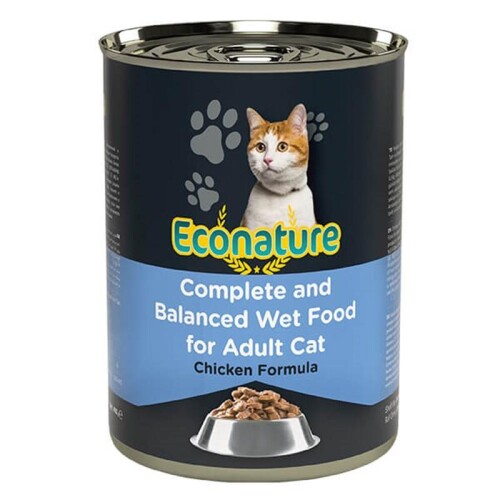 Econature Tavuk Etli Konserve Yetişkin Kedi Maması 400 gr - 1