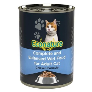 Econature Tavuk Etli Konserve Yetişkin Kedi Maması 400 gr - Econature