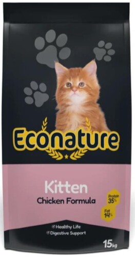 Econature Plus Tavuklu Yavru Kedi Maması 13,5 Kg + 1,5 Kg Bonus Paket - 1