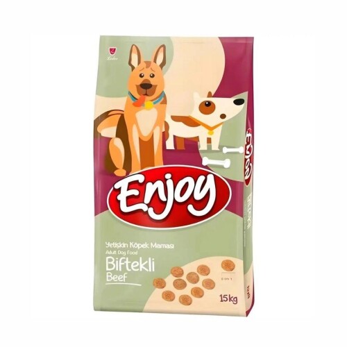 Enjoy Biftekli Yetişkin Köpek Maması 15 kg - 1