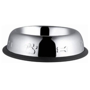 Euro Dog Desenli Oval Kedi ve Köpek Çelik Mama Kabı 8 Oz 12 cm - EuroDog