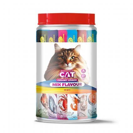 Euro Gold Kedi Ödül Çubuğu Sıvı Karışık Paket 30 Adet X 15 gr - 1