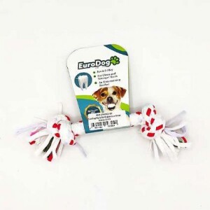 EuroDog Diş İpi İki Düğüm Köpek Oyuncağı 15 cm - EuroDog