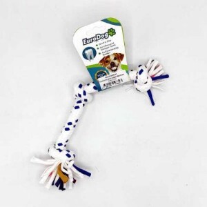 EuroDog Diş İpi Üç Düğüm Köpek Oyuncağı 15 cm - EuroDog