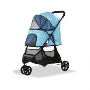 EuroDog Katlanabilir Köpek Arabası Mavi 74,5x52,2x98 cm - EuroDog