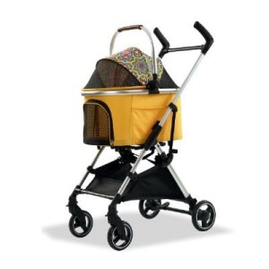 EuroDog Katlanabilir Köpek Arabası Sarı 60x44x100 cm - EuroDog