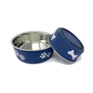 EuroDog Pati Desenli Lacivert Mama Su Kabı 480 ml - EuroDog