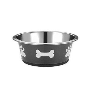 EuroDog Pati Desenli Siyah Mama Su Kabı 1850 ml - EuroDog