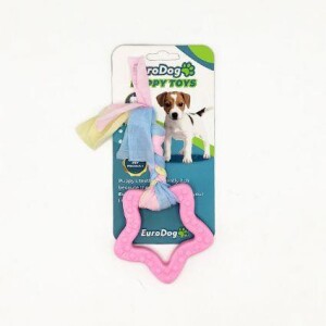 EuroDog Puppy Toys Pembe Yıldız Yavru Köpek Diş Kaşıma Oyuncağı - EuroDog