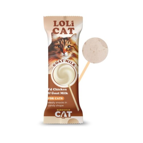EuroGold Cat LoliCat Kediler İçin Keçi Sütlü Lolipop 15'li - 1