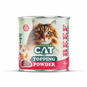 EuroGold Cat Topping Powder Dana Ciğerli Mama Tozu 60 Gr - EuroCat