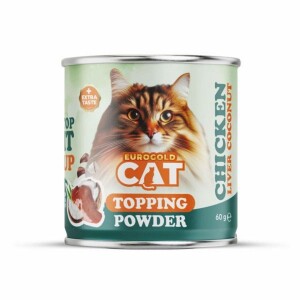 EuroGold Cat Topping Powder Tavuk Ciğerli Mama Tozu 60 Gr - EuroCat