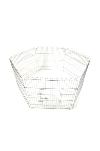 EuroGold Küçük Köpekler İçin Tel Panel Oyun Alanı 59 cm x 63 cm 6 panel - 1