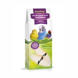 EuroGold Mürekkep Balığı Kemiği Kuş Gaga Taşı 2'li 10-12 Cm - EuroGold