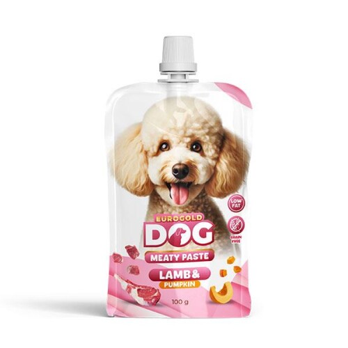 Eurogold Taze Kuzulu ve Balkabaklı Köpek Et Ezmesi 90 gr - 1