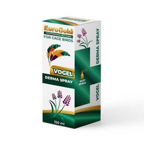EuroGold Vogel Derma Kuşlar İçin Deri ve Tüy Bakım Spreyi 150 Ml - 1
