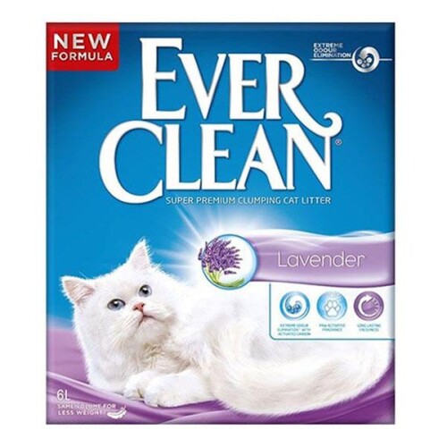 Ever Clean Lavender Lavanta Kokulu Topaklaşan Kedi Kumu 6 lt - 1