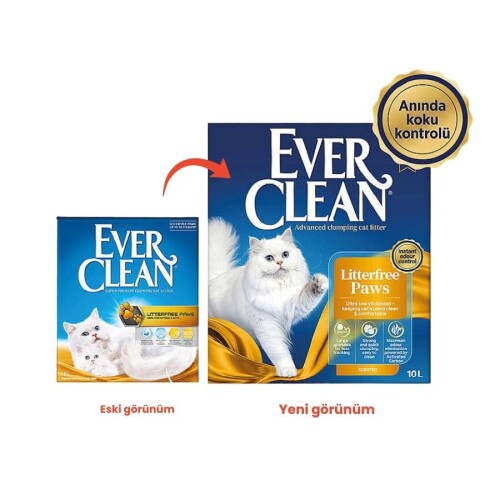 Ever Clean LitterFree Paws İz Bırakmayan Kedi Kumu 10 lt - 1
