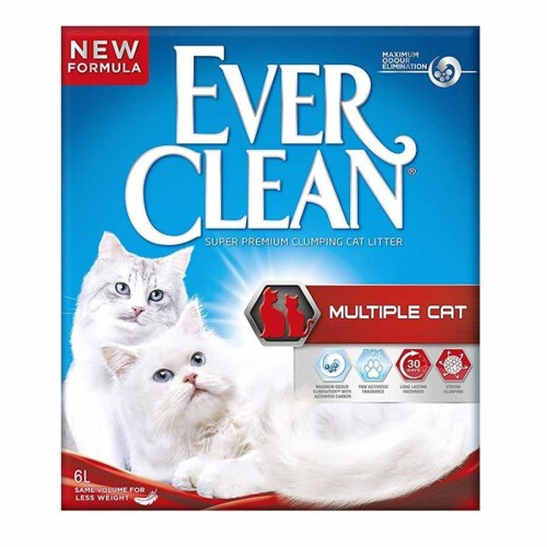 Ever Clean Multiple Cat İnce Topaklaşan Bentonit Kedi Kumu 6 lt - 1